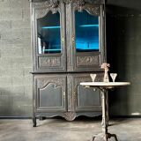 Buffet Normand à deux corps en chêne sculpté