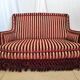 Salon Napoléon III in Jacquard-patterned velvet and trimnests