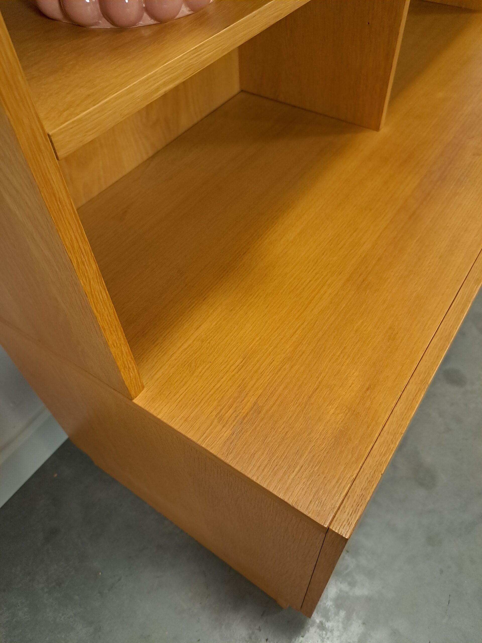 Tall LP bookcase with shelves from Sweden