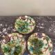 3 assiettes en barbotine