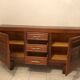 Bahut enfilade of the 1950s in solid wood
