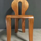 1980's wooden dining chairs.
