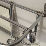 Vintage chrome wall coat rack