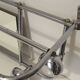 Vintage chrome wall coat rack