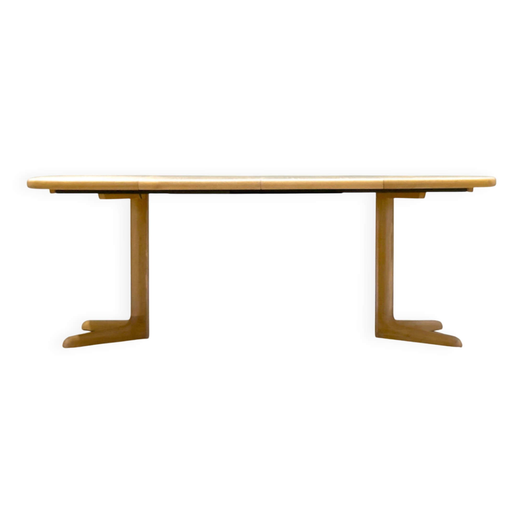 Danish Double Extending Oak Dining Table from Skovby, 1960s