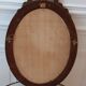 Miroir en bois oval années 30
