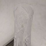 Cut crystal champagne flutes