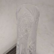 Cut crystal champagne flutes