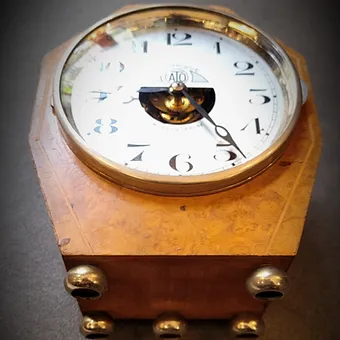 Art Deco inlaid clock