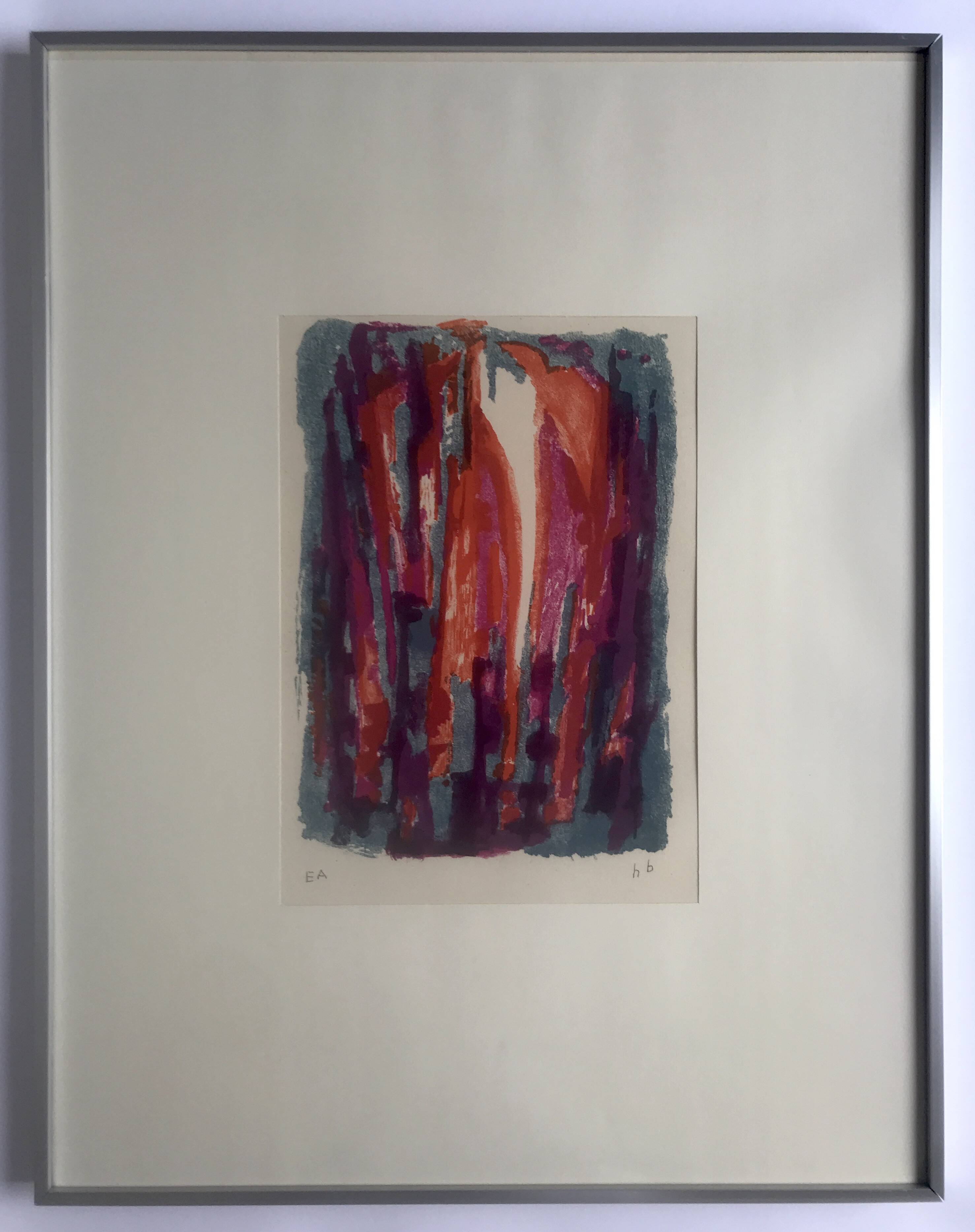 Honoré-marius bérard, gloria, 1950-51. original lithograph signed in pencil