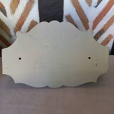 Wall console shelf empty pocket patinated linen