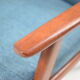 Original club armchair "Snieżnik" 1960s, blue