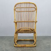 Fauteuil en rotin italien des années 1960.