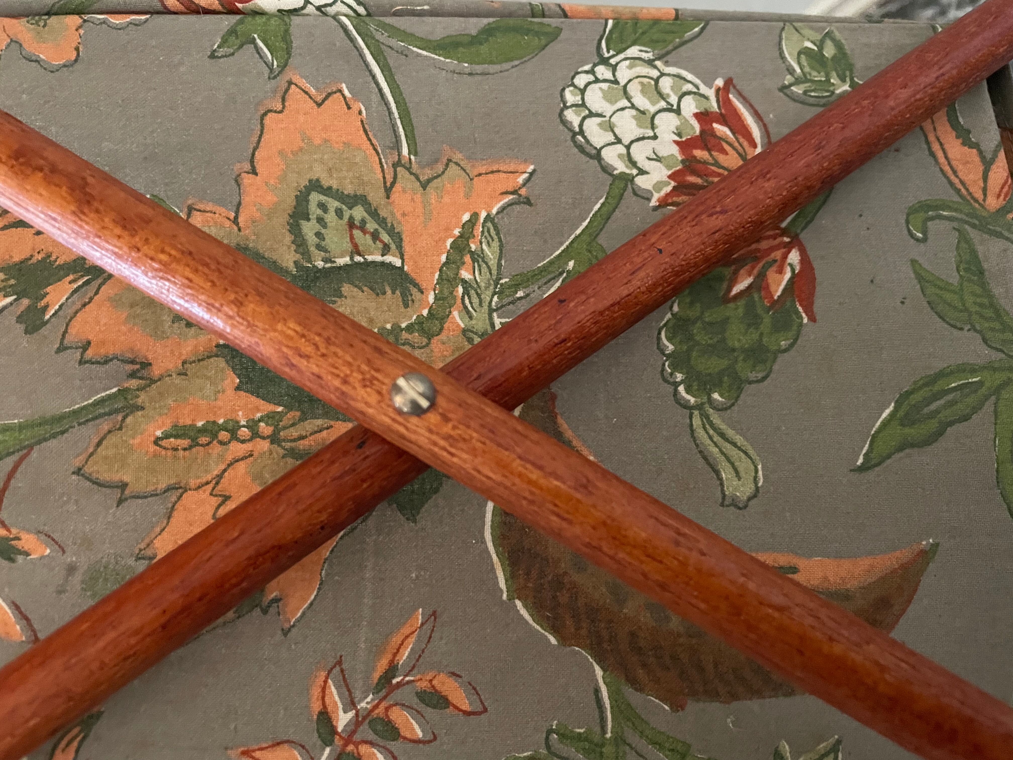 Wood and fabric magazine holders