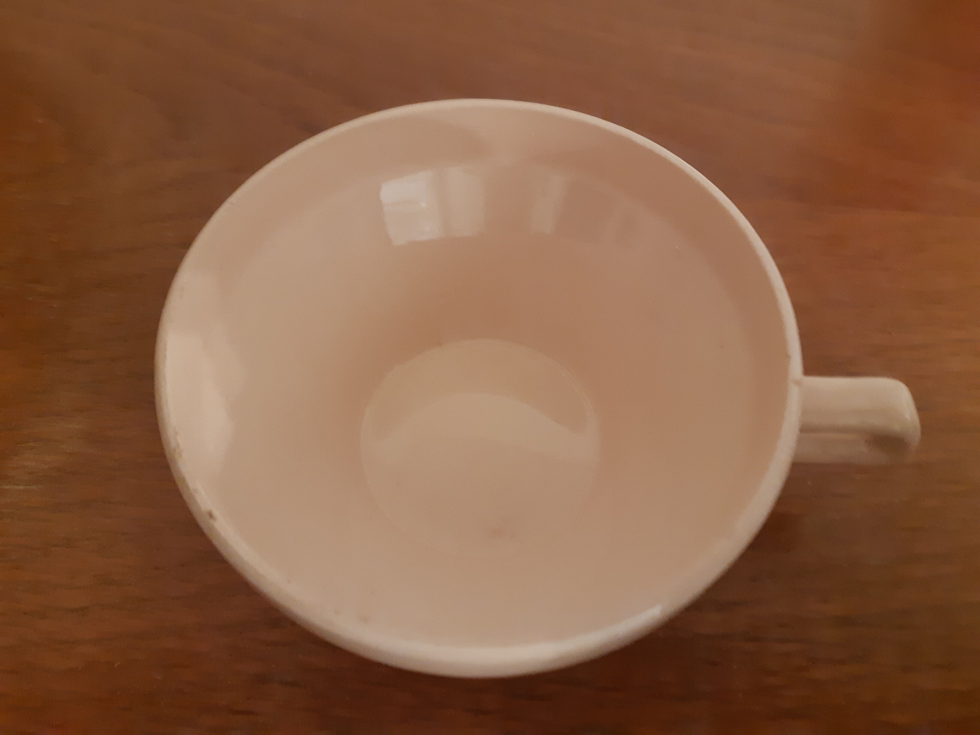 Coffee and tea service in faience of Saint Amand, pink, art deco