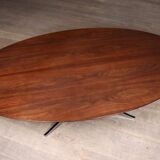 Florence Knoll large dining table in walnut, 1960s