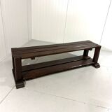 Large brutalist oak bench or wall table 1900’s