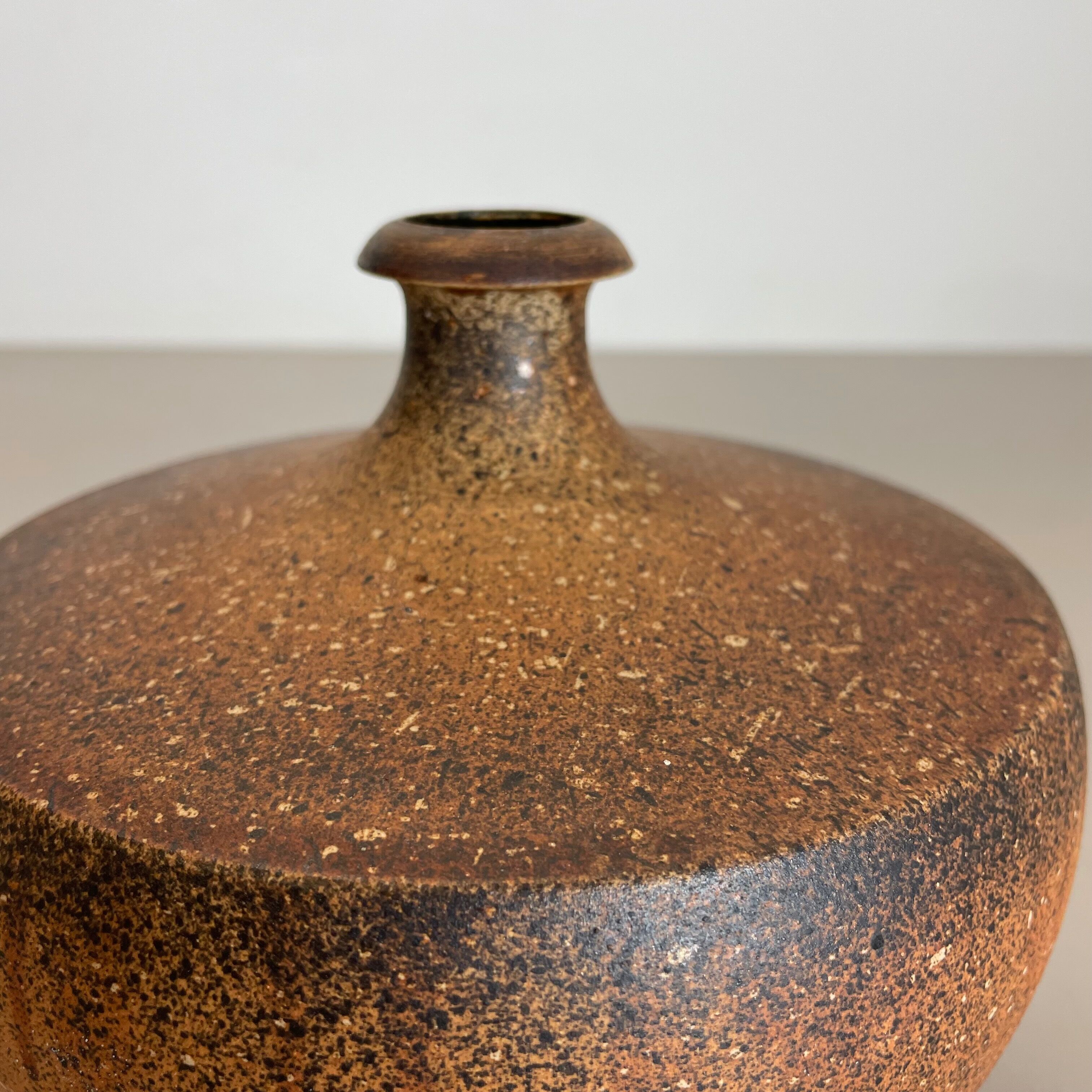 Abstract Ceramic Studio Pottery Ufo Vase by Gerhard Liebenthron, Germany, 1980s