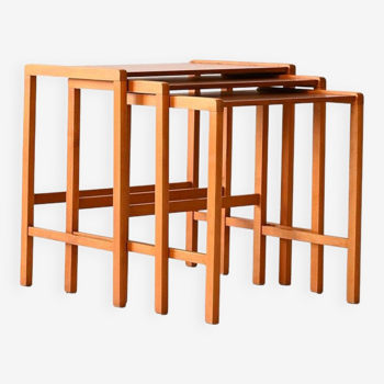 Set de 3 tables gigognes scandinaves