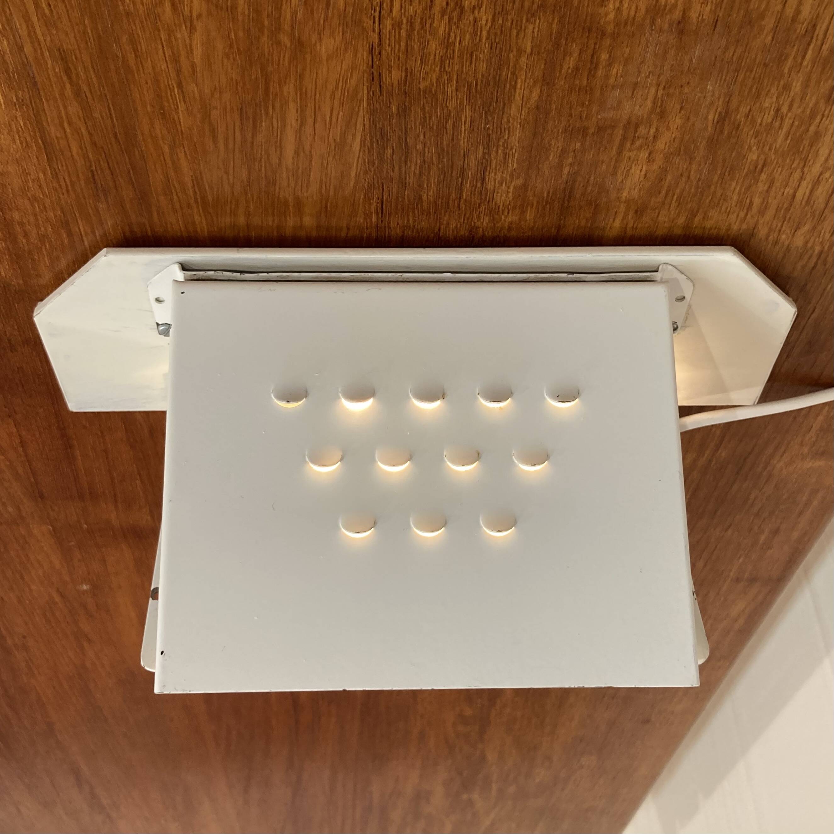 Pair of industrial wall lights in Scandinavian design from the 1950s.