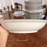 Large Deep Plate 29cm Salad Bowl Limoges Porcelain Blue Gold Betoule Legrand