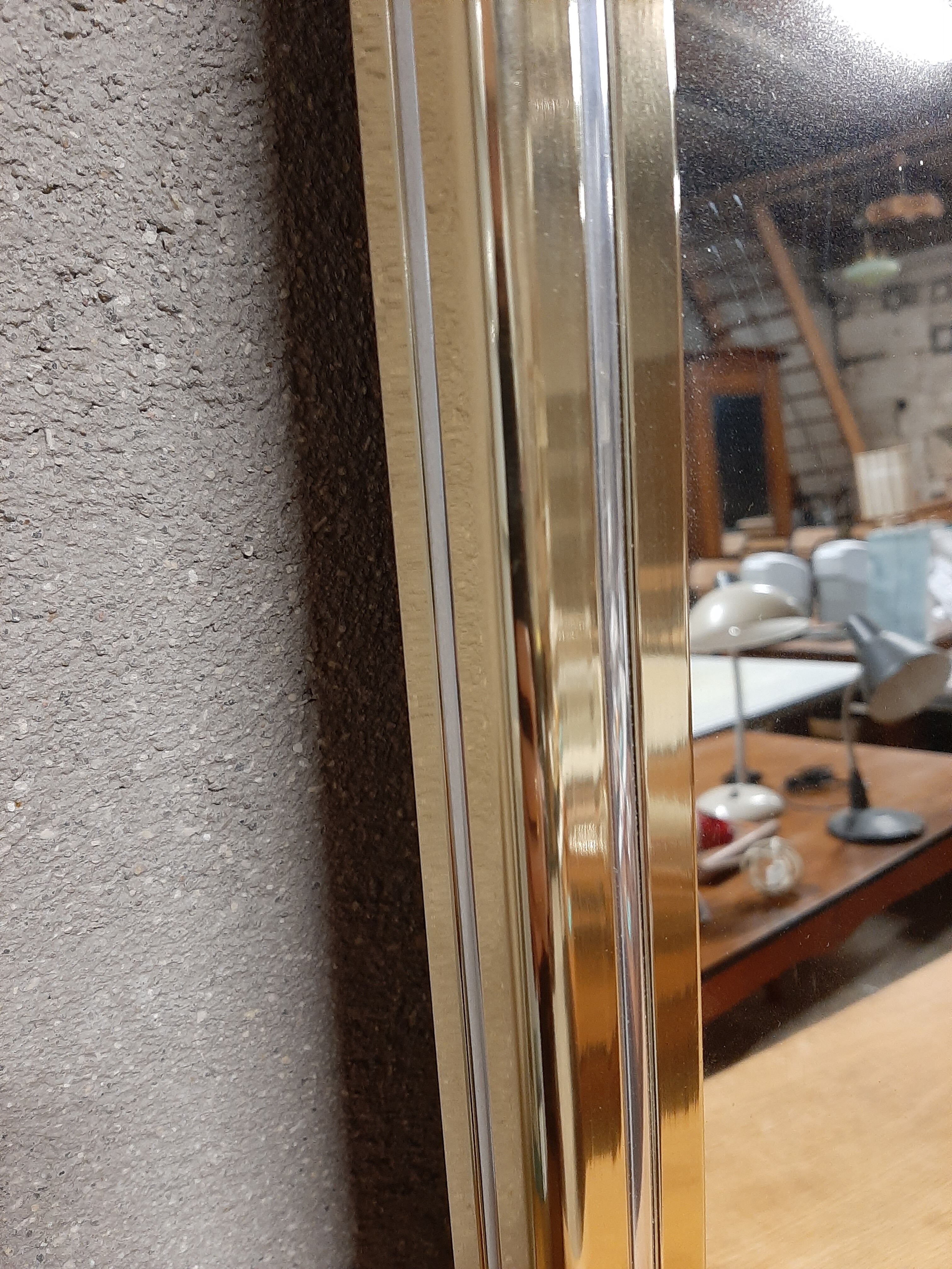 Hollywood Regency Golden Mirror 69x90cm