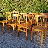 Set of 8 chairs Bistro mismatched