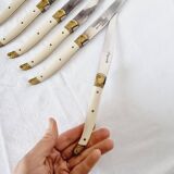 6 high-end Laguiole steak knives with ABS handles