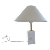 Mid-century solid marble table lamp Bergbom Sweden 1960s
