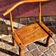 Authentic chair of the Baoulé chief, Côte d'Ivoire, Africa, raw art.