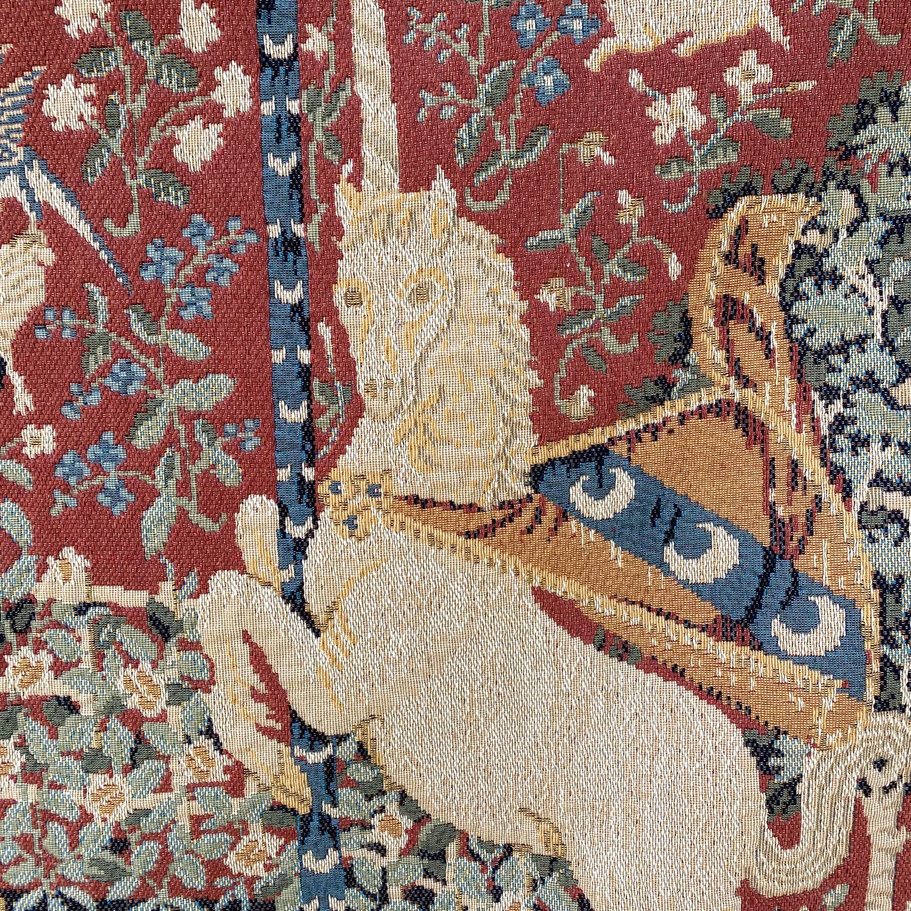 Grande tapisserie jacquard "La Dame à la Licorne" 130X180 cm