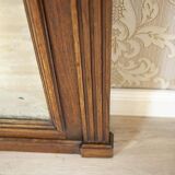 Renaissance Revival Mirror in Brown Oak Frame, 1950s