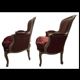Pair of armchairs, Louis XV style