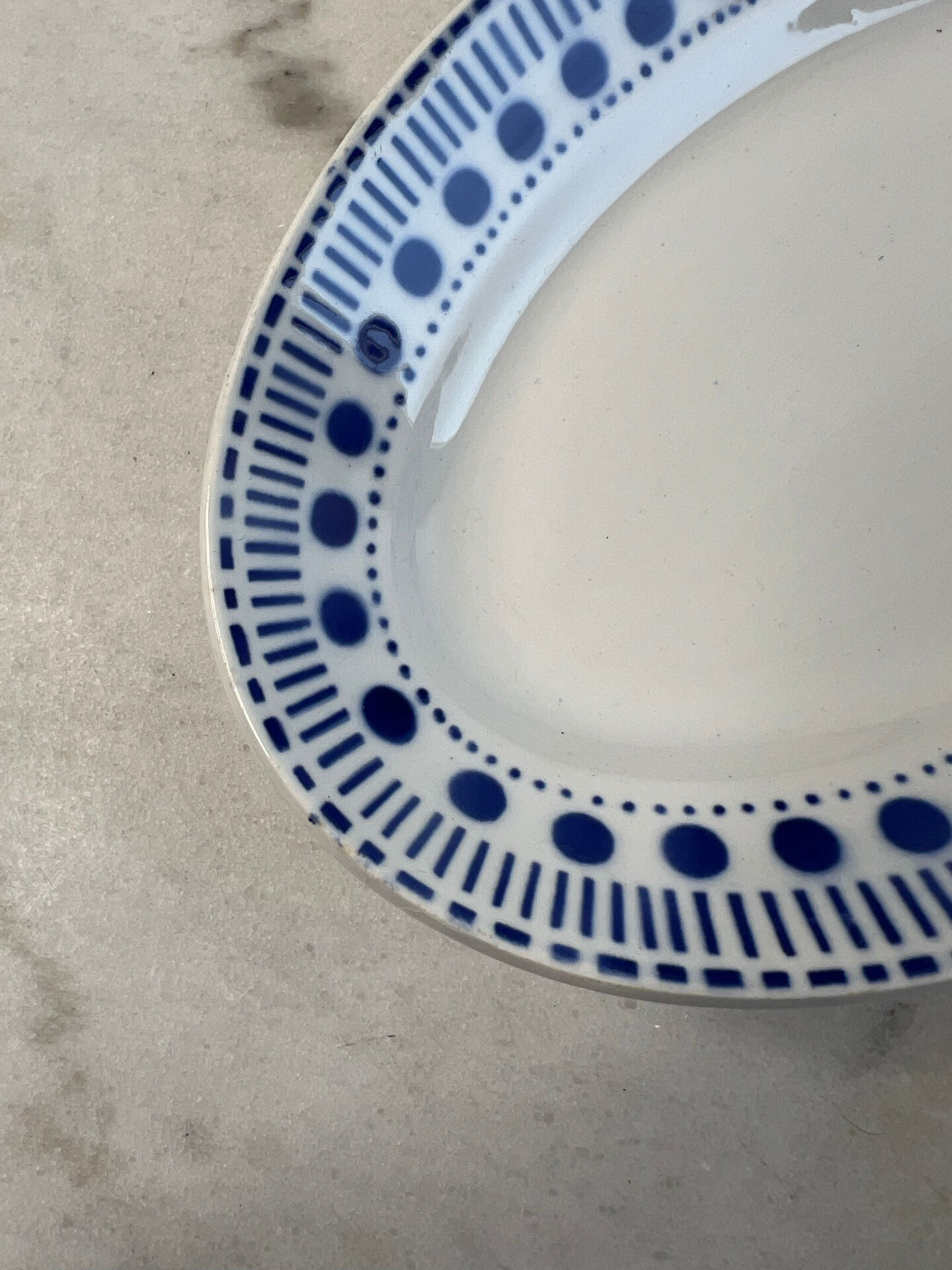 Plat ovale Sarreguemines collection Béatrice