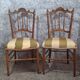 Pair of carved Louis XVI flying chairs ~ 1900 Belle Époque