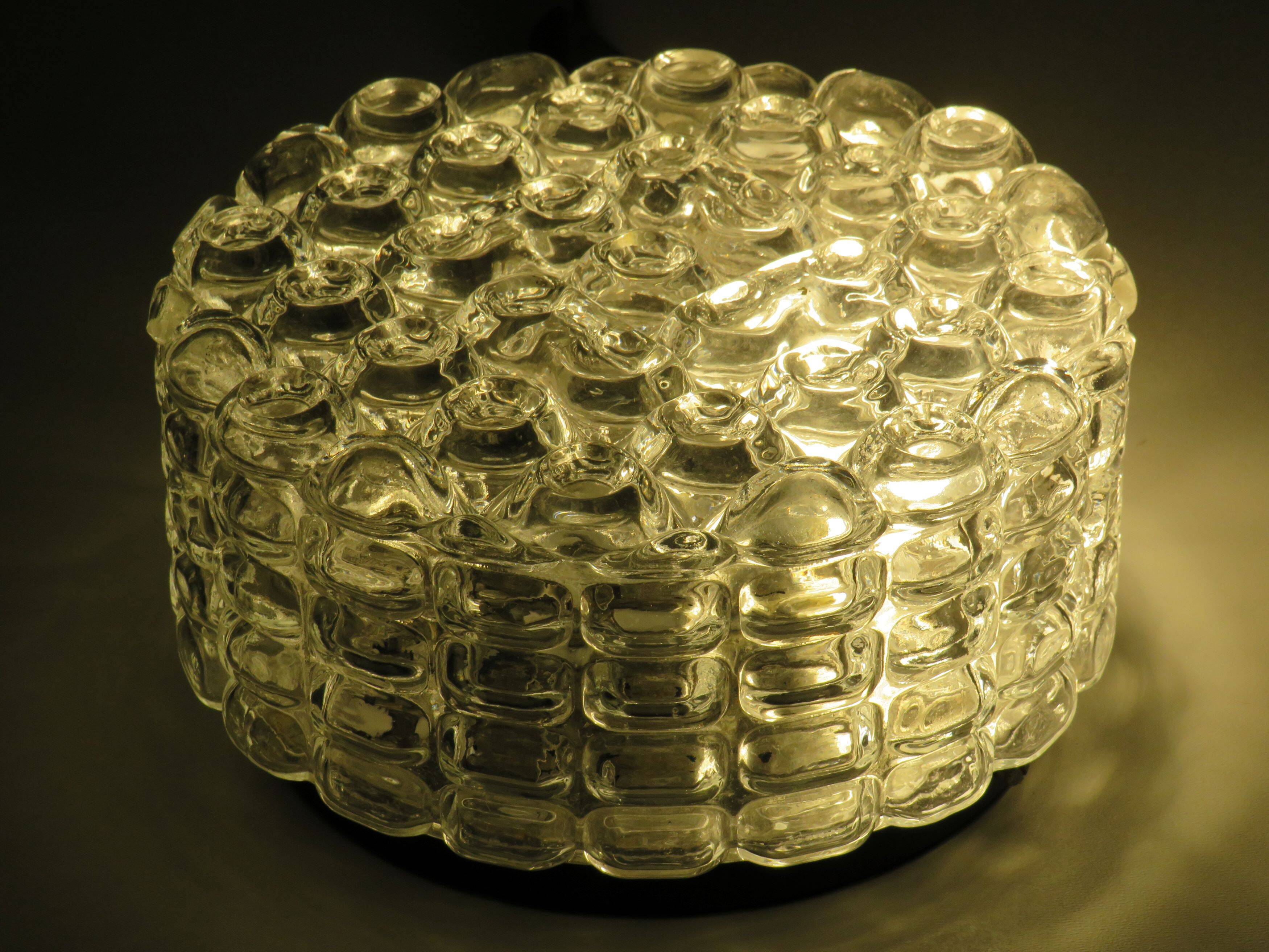 Round ceiling light/wall lamp by Erco, Germany 1960s
