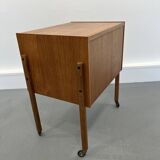 Wooden Sewing Cabinet, Horn Collection,Scandinavian 1960s