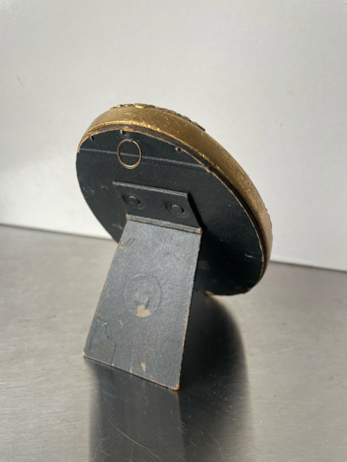 Antique Oval Frame gilded wood 15 cm x 10 cm