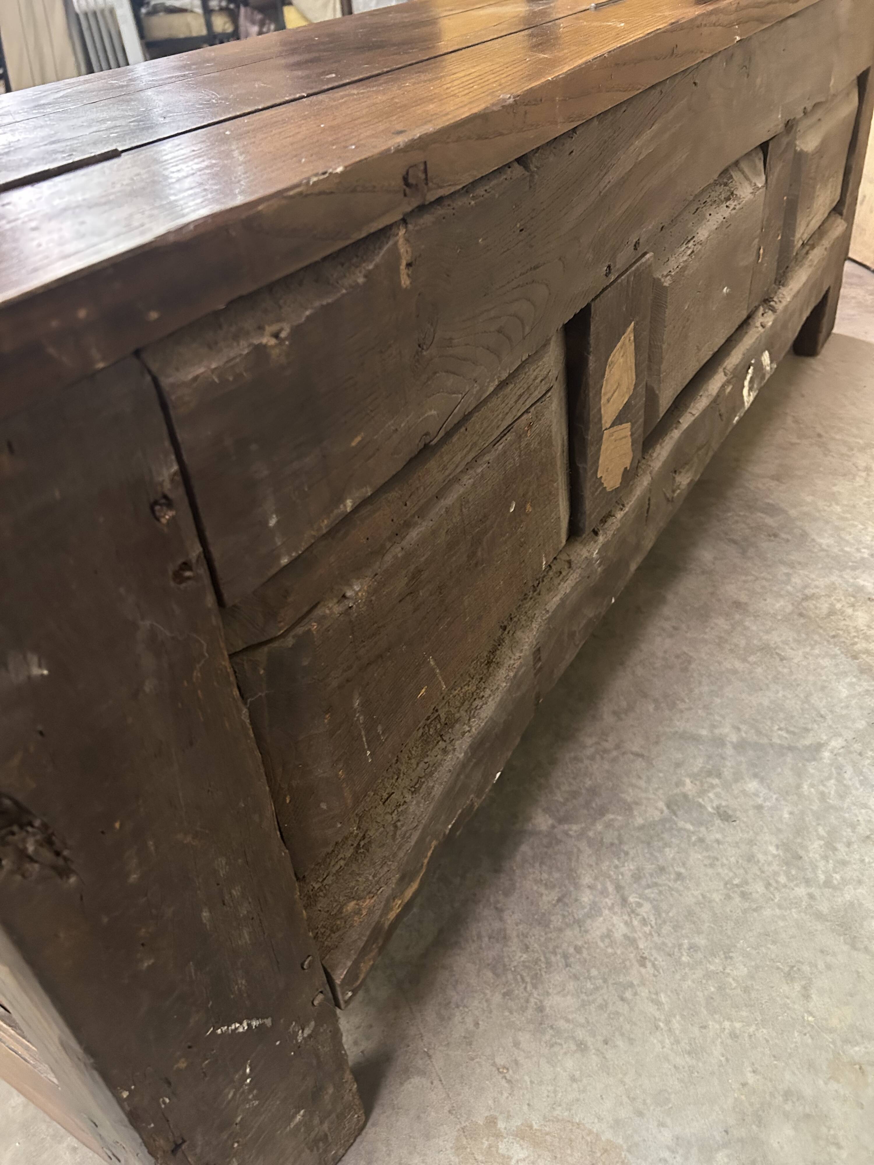 18th-century ash chest