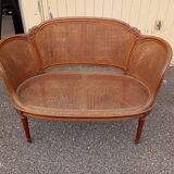 Caned bench in Louis XVI style