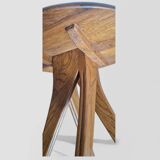 Solid oak side table – Scandinavian design from the 1950s