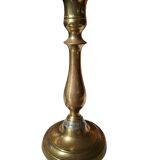 Coppia di Candelabri Antichi in Ottone - Stile Classico h 21 cm