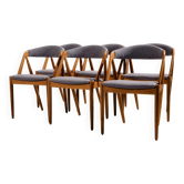 Chaises de salle à manger en chêne modèle 31 par Kai Kristiansen pour Schou Andersen, Set de 6