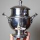 Elegant silver-plated sugar bowl from the 1880-1930 period.