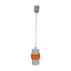 White and orange opaline suspension