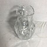 Pichet aiguière cristal moulé taillé verseuse vintage
