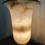 Art deco lamp shape alabaster vase 1930