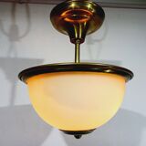 2-light brass ceiling light