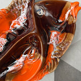 Divided plate "fish" signed Vallauris