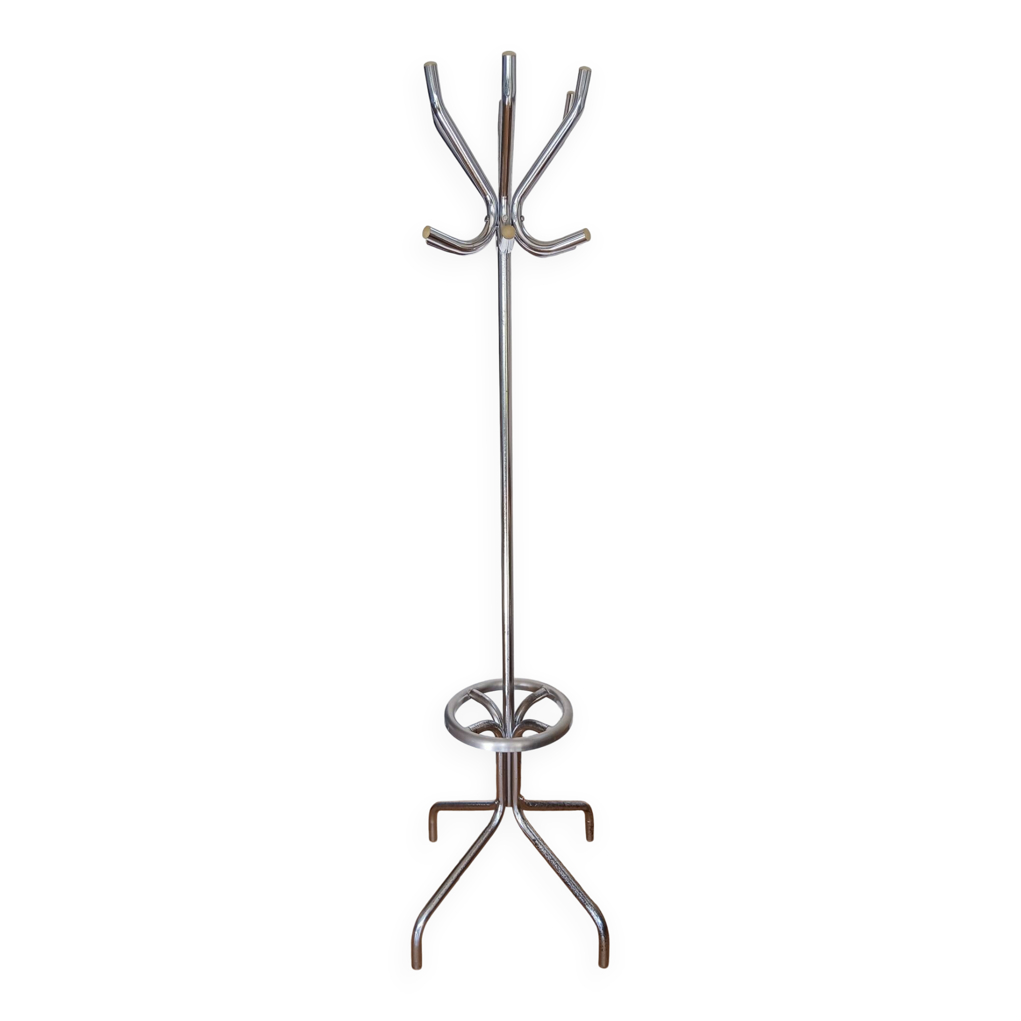 Vintage metal parrot coat rack